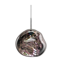 Melt Dichroic Medium Pendant, Silver Polished Polycarbonate by Tom Dixon