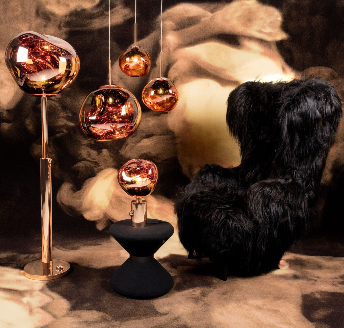 Tom Dixon Melt lighting family in a modern interior