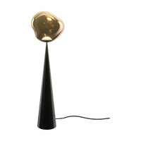 Melt Fat Cone Floor Light with Black Hardware and Bronze Shade by Tom Dixon