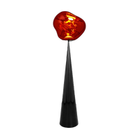 Melt Fat Cone Floor Light with Black Hardware and Copper Shade by Tom Dixon
