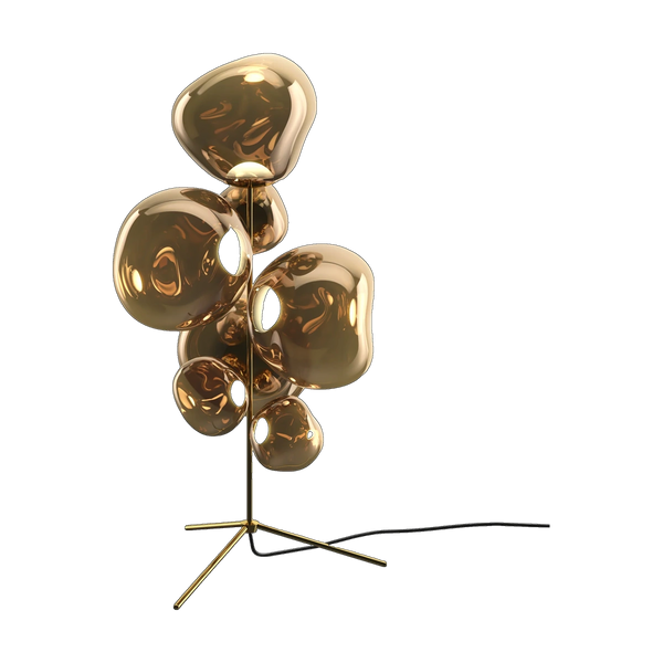 Melt Floor Chandelier in Bronze Polished Polycarbonate by Tom Dixon