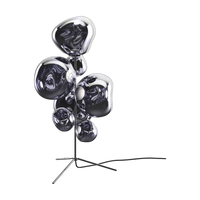 Melt Floor Chandelier in Smoke Polished Polycarbonate by Tom Dixon