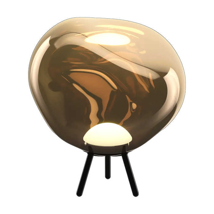 Melt Large Portable Light in Bronze Polished Polycarbonate by Tom Dixon