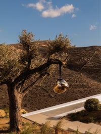 Melt Large Portable Light in Gold Polished Polycarbonate by Tom Dixon