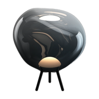 Melt Large Portable Light in Nickel Polished Polycarbonate by Tom Dixon