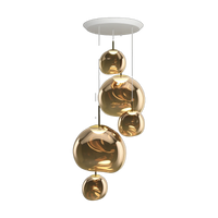 Melt Large-Round Pendant System, Bronze Polished Polycarbonate by Tom Dixon