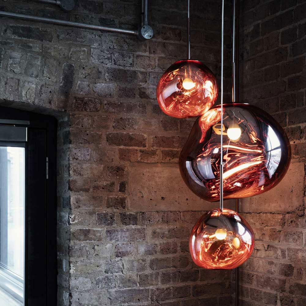 Tom Dixon Melt Medium Pendant bronze surface detail