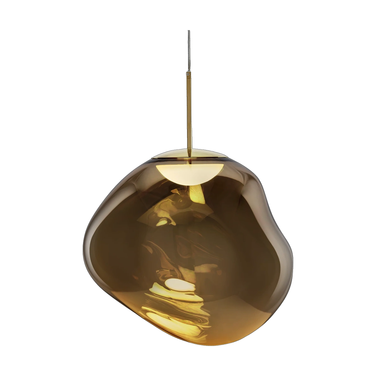 Melt Medium Pendant, Bronze Polished Polycarbonate by Tom Dixon