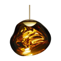 Melt Medium Pendant, Gold Polished Polycarbonate by Tom Dixon