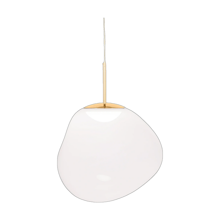 Melt Medium Pendant, Opal with Gold Hardware by Tom Dixon