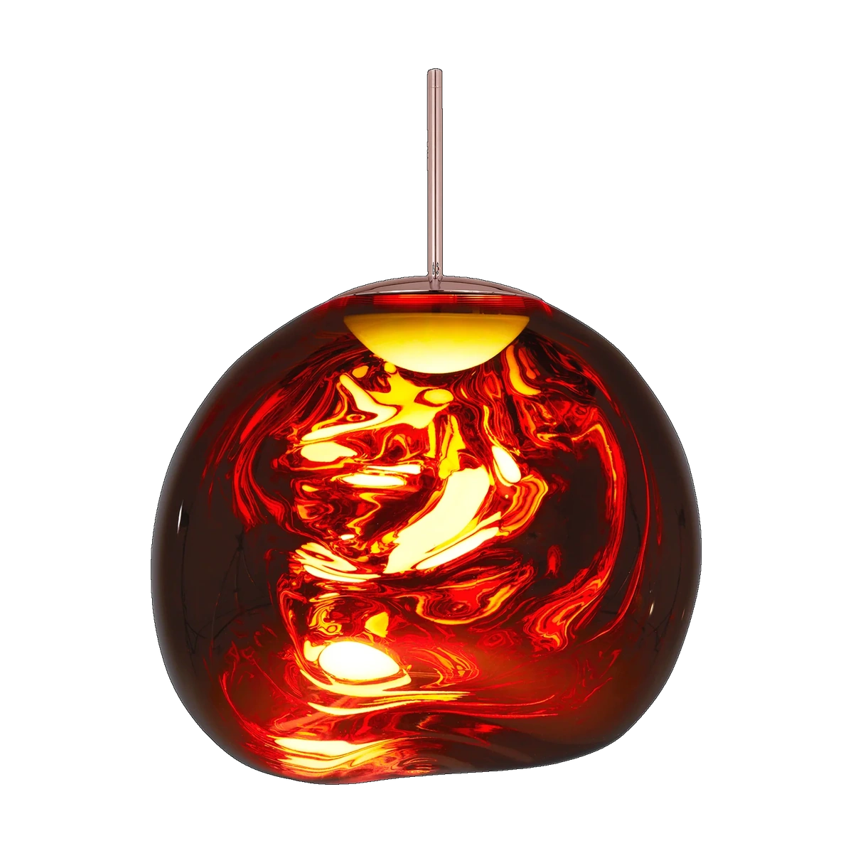 Melt Medium Pendant, Polished Copper Polycarbonate by Tom Dixon