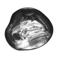 Melt Medium Pendant, Silver Polished Polycarbonate by Tom Dixon
