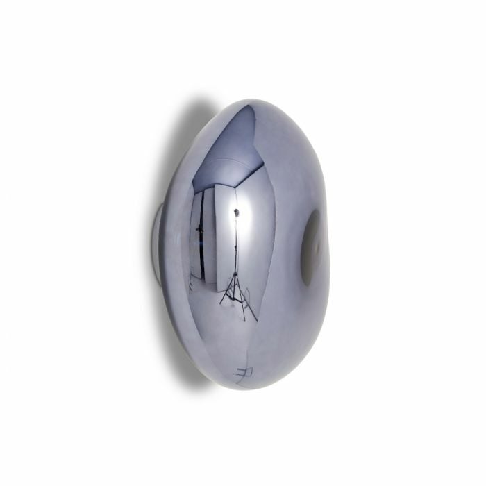 Tom Dixon Melt Medium Surface Light in smoke, angled view switched off