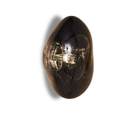 Tom Dixon Melt Medium Surface Light in smoke, alternate illuminated angled view