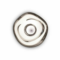 Tom Dixon Melt Medium Surface Light in smoke, additional illuminated front view