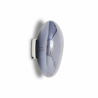 Tom Dixon Melt Medium Surface Light in smoke, alternate side view switched off