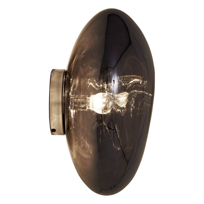 Tom Dixon Melt Medium Surface Light in smoke, illuminated side view