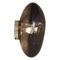Tom Dixon Melt Medium Surface Light in smoke, illuminated side view