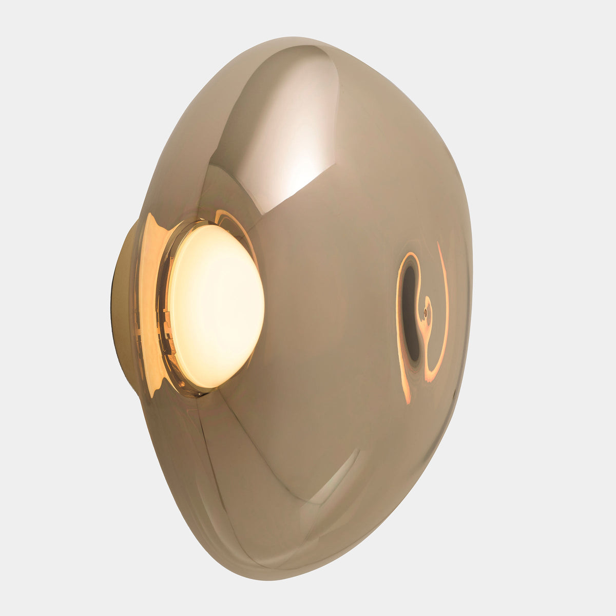 Tom Dixon Melt Medium Surface Light in bronze polished polycarbonate