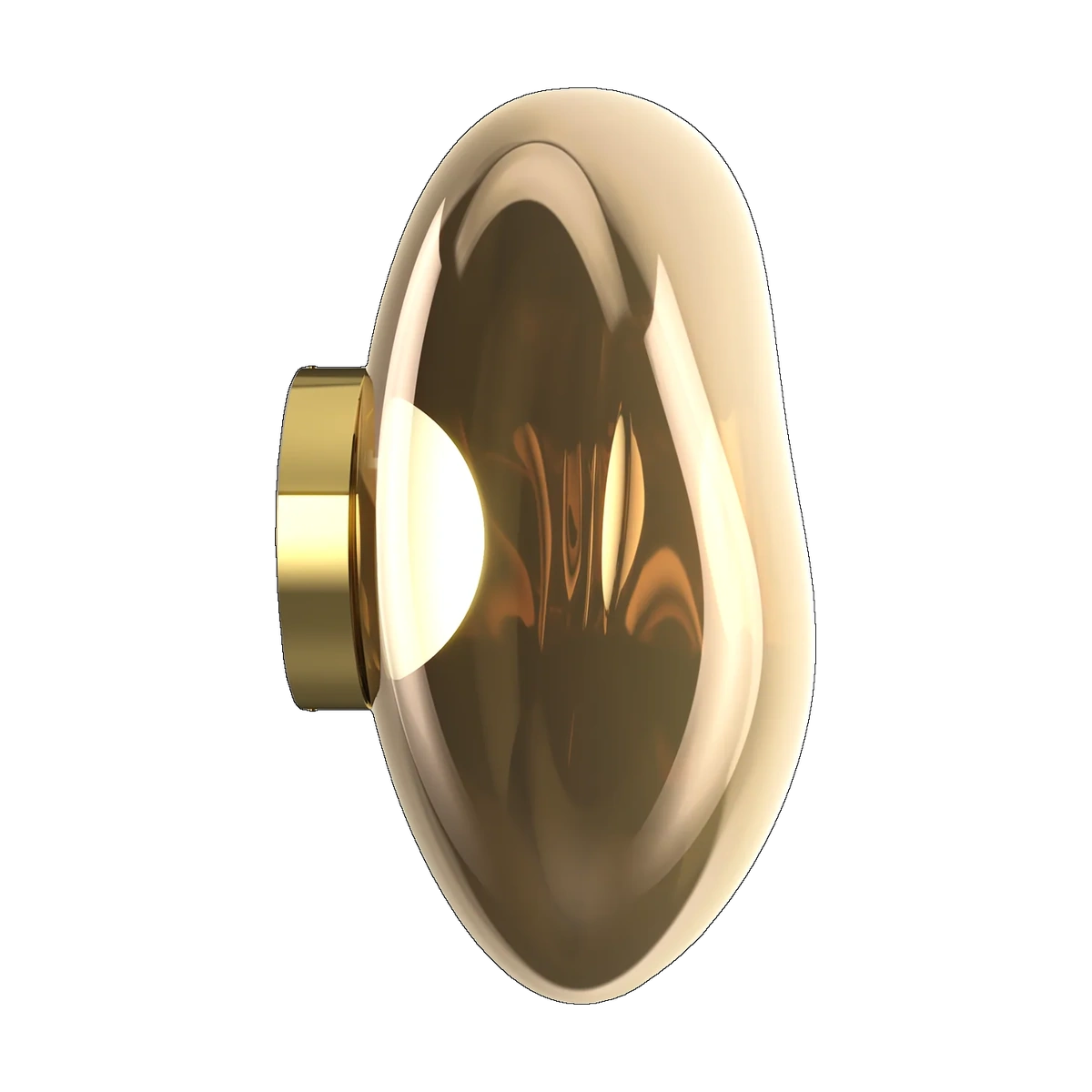 Tom Dixon Melt Medium Surface Light in bronze polished polycarbonate