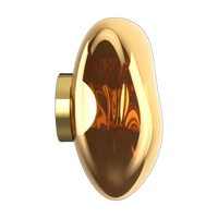 Tom Dixon Melt Medium Surface Light in gold polished polycarbonate