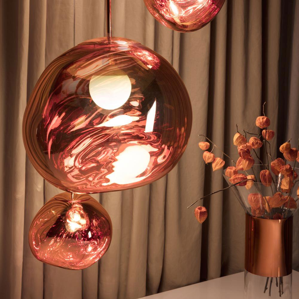 Tom Dixon Melt Mini Pendant bronze surface detail