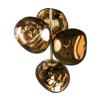 Melt Mini Chandelier, Bronze Polished Polycarbonate by Tom Dixon