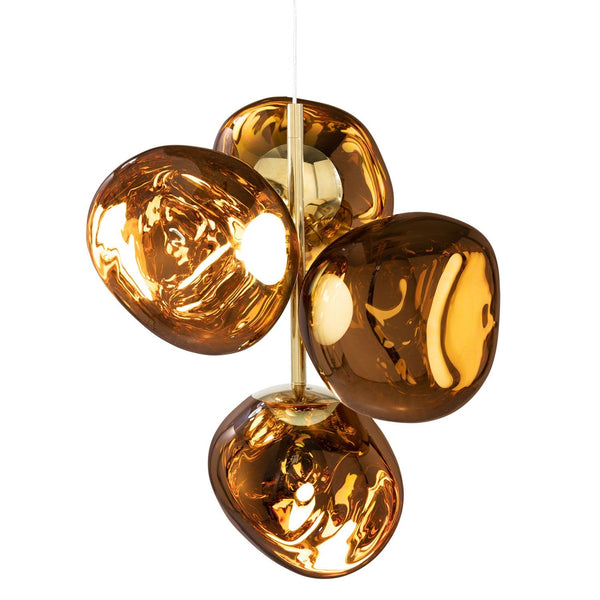 Tom Dixon Melt Mini Chandelier in gold