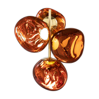 Melt Mini Chandelier, Polished Copper Polycarbonate by Tom Dixon