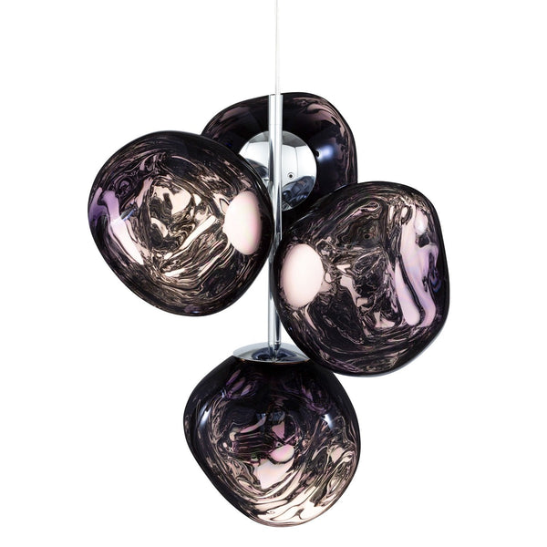 Tom Dixon Melt Mini Chandelier in smoke