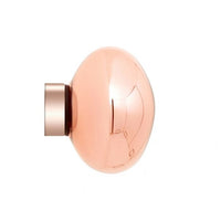 Tom Dixon Melt Mini Surface Light in polished copper, side view switched off