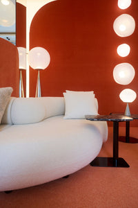 Tom Dixon Melt Mini Surface Light, opal with gold hardware, showroom installation
