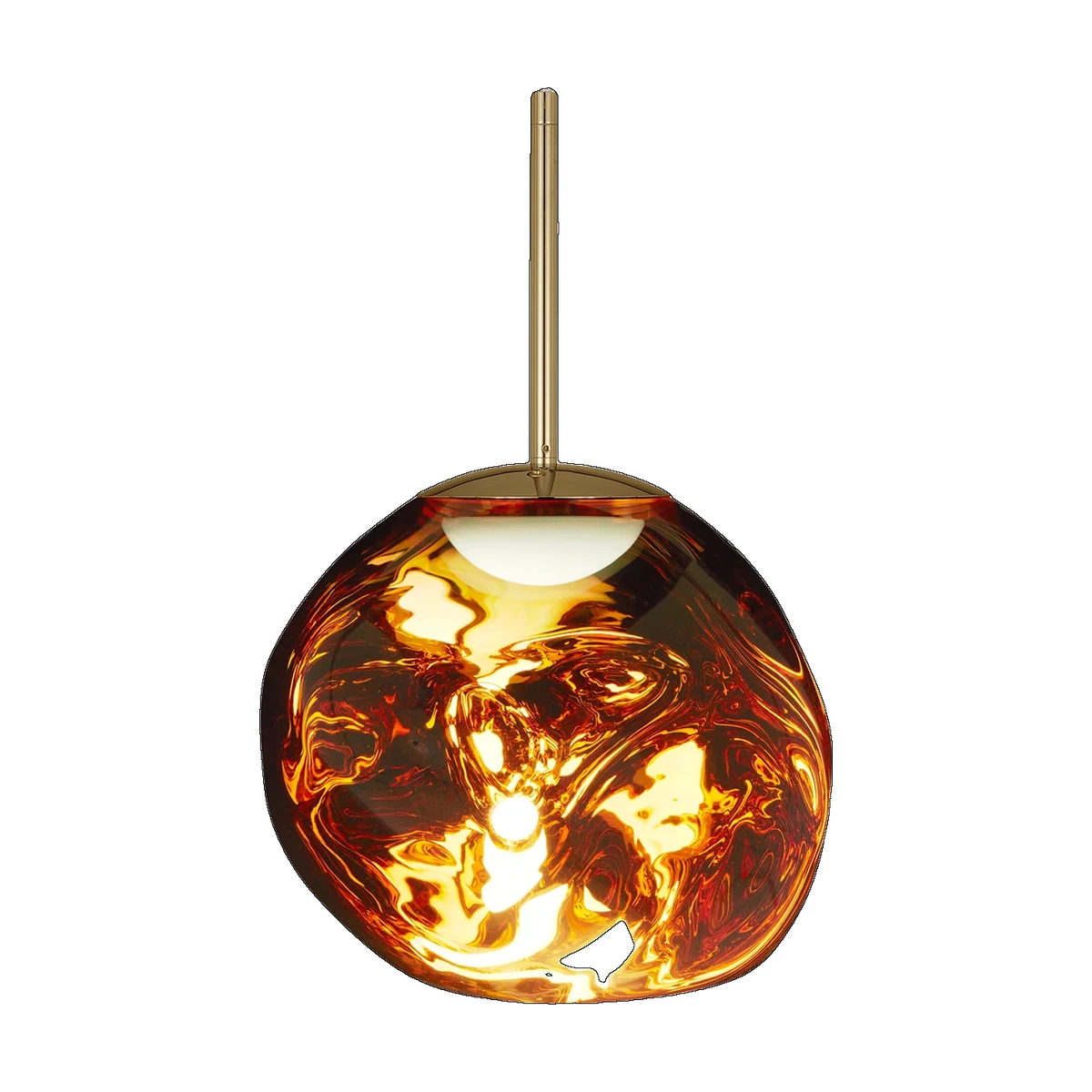 Melt Mini Pendant, Gold Polished Polycarbonate by Tom Dixon