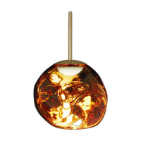 Melt Mini Pendant, Gold Polished Polycarbonate by Tom Dixon