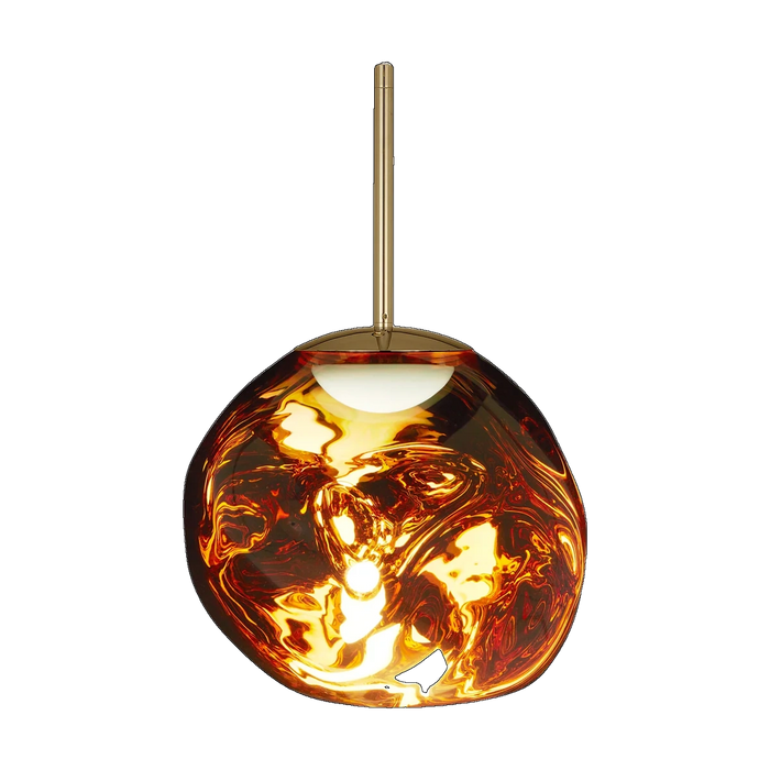 Melt Mini Pendant, Gold Polished Polycarbonate by Tom Dixon