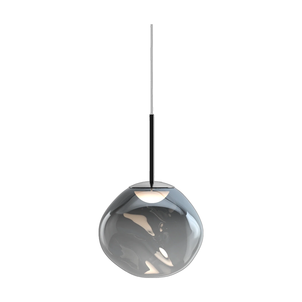 Melt Mini Pendant, Nickel Polished Polycarbonate by Tom Dixon