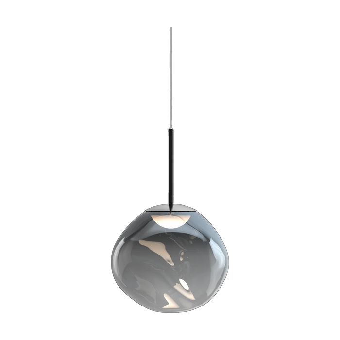 Melt Mini Pendant, Nickel Polished Polycarbonate by Tom Dixon