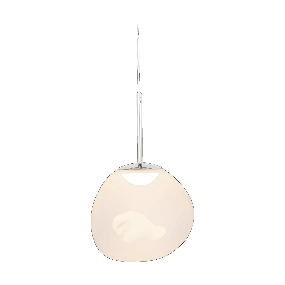 Melt Mini Pendant, Opal with Silver Hardware by Tom Dixon