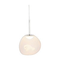 Melt Mini Pendant, Opal with Silver Hardware by Tom Dixon