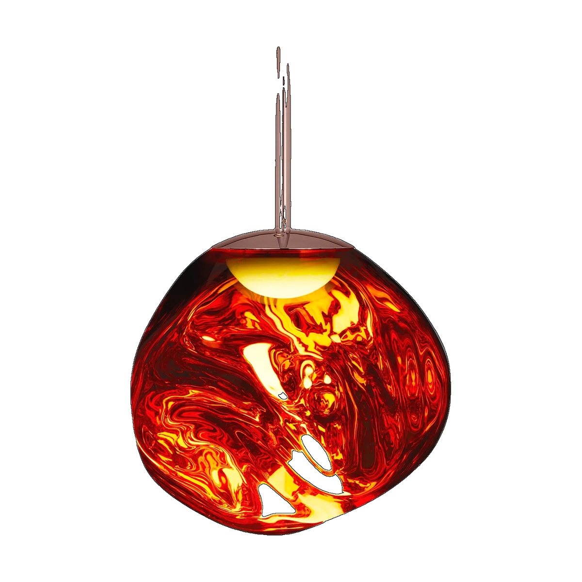 Melt Mini Pendant, Polished Copper Polycarbonate by Tom Dixon