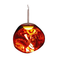 Melt Mini Pendant, Polished Copper Polycarbonate by Tom Dixon