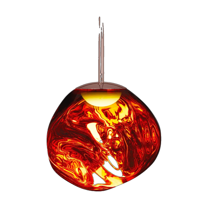 Melt Mini Pendant, Polished Copper Polycarbonate by Tom Dixon
