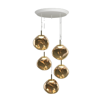 Melt Mini-Round Pendant System, Bronze Polished Polycarbonate by Tom Dixon