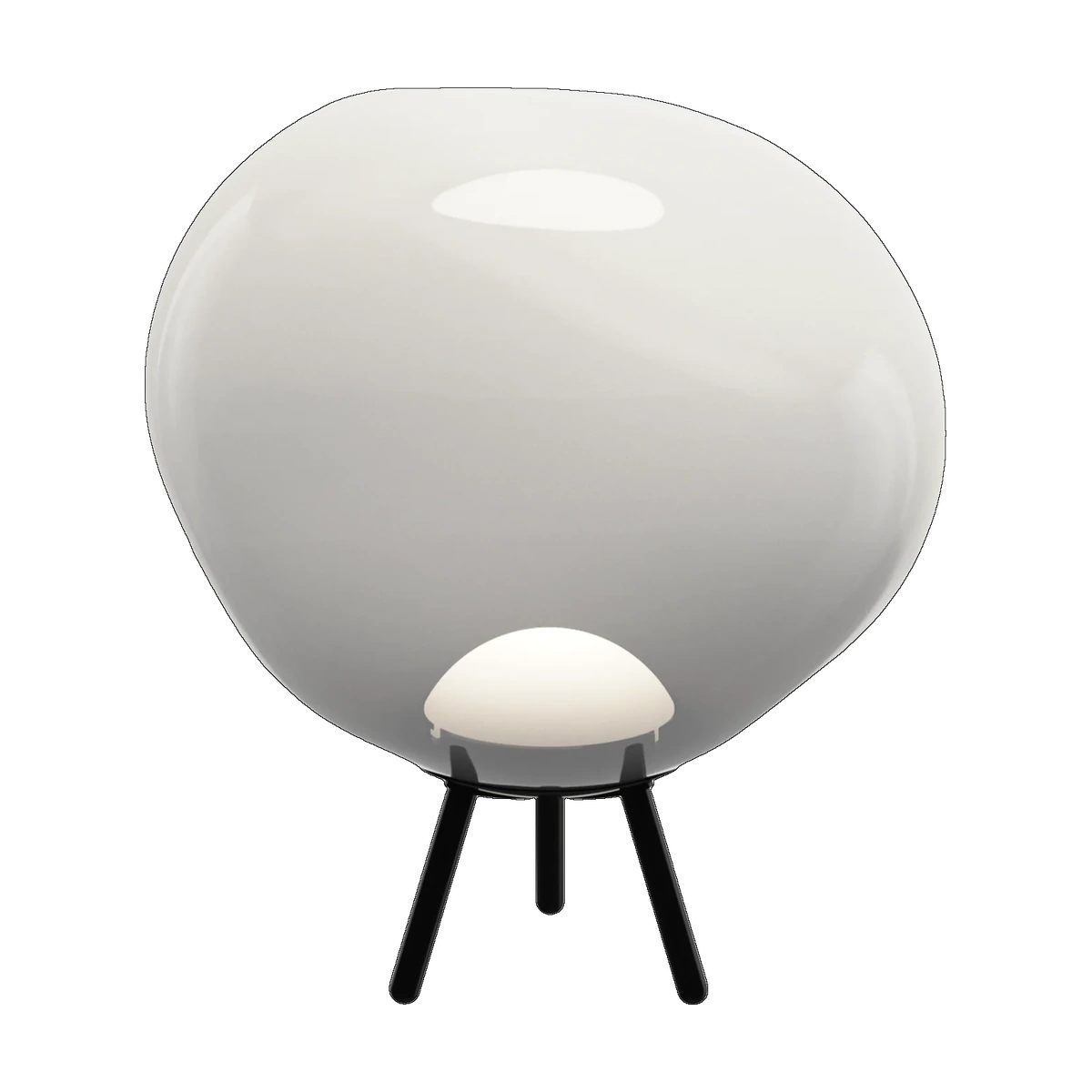 Melt Opal Large Portable Light in Black by Tom Dixon