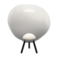 Melt Opal Large Portable Light in Black by Tom Dixon