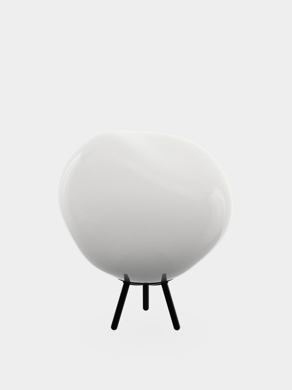 Melt Opal Large Portable Light by Tom Dixon in an interior or outdoor setting