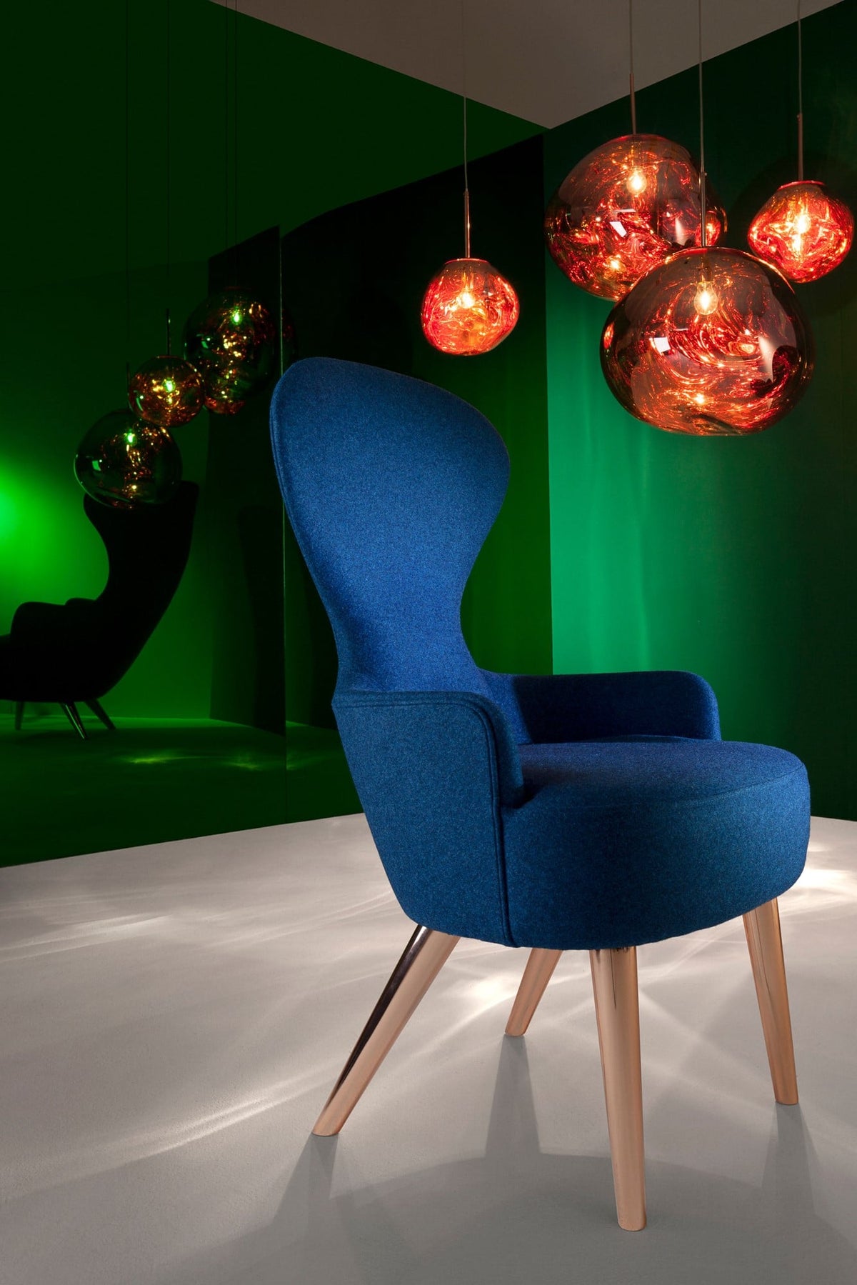Tom Dixon Melt pendants in a modern installation