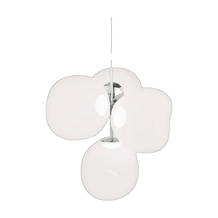 Melt Small Chandelier, Opal Blow-Moulded Polycarbonate by Tom Dixon