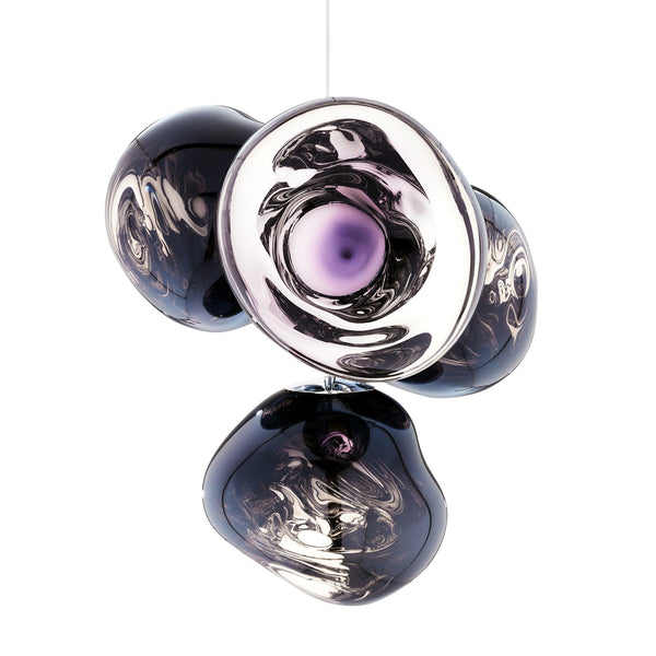Tom Dixon Melt Small Chandelier in smoke