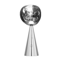 Melt Small Portable Light in Silver by Tom Dixon
